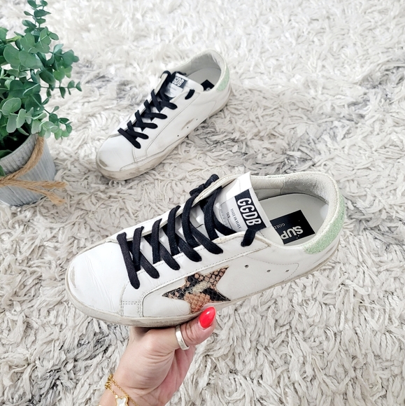 Golden Goose Shoes - Golden goose superstar distressed low top sneakers
